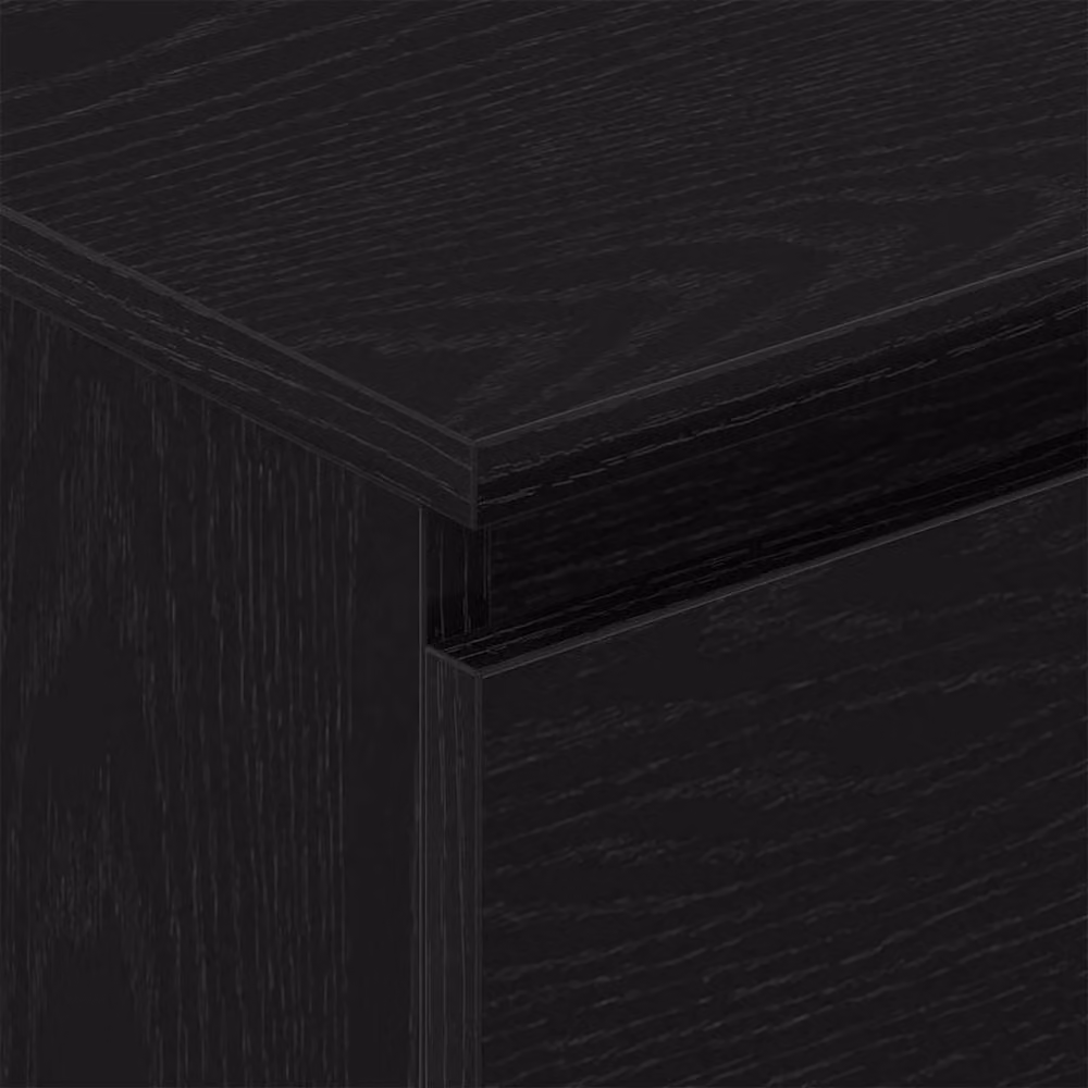 Berkfield Home Black Oak Sideboard, W/D/H: 60 x 35 x 98.5 cm – 4