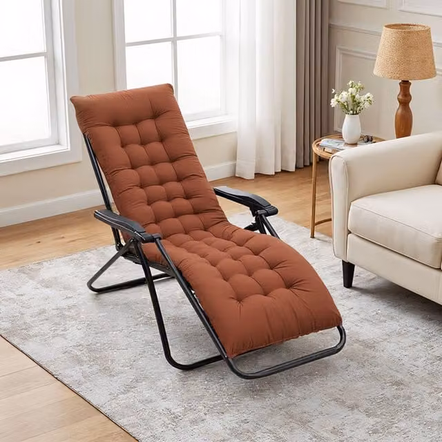 Lifeideas Brown Rectangular Lounger Cushion W: 160 cm, D: 50 cm