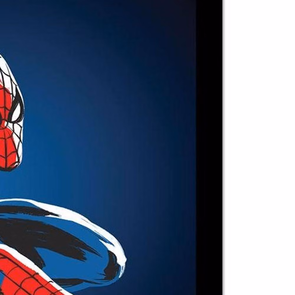 Spider-Man Web Line 2 Framed Paper Poster in Blue – 2