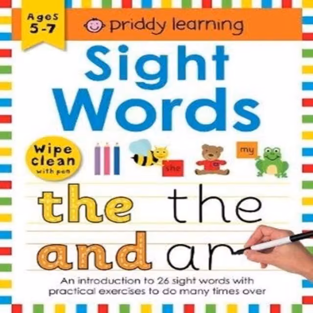 Priddy Books Sight Words Spiral Bound Multicolour Book