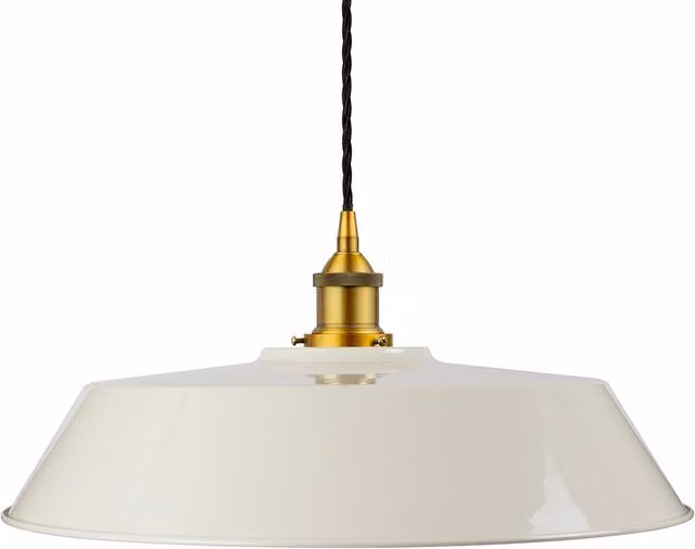 SE Home Chancery Large Pendant Light in White, Antique Gold and Black