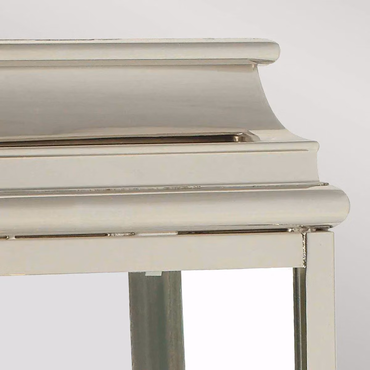 Netlighting St Martins Outdoor Wall Lantern Light in Grey with Polished Nickel Finish, IP44, E27 – 2