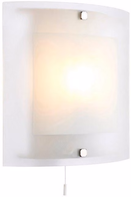 Netlighting Blake Indoor Wall Light with Transparent Frosted Glass and Chrome Finish, E14