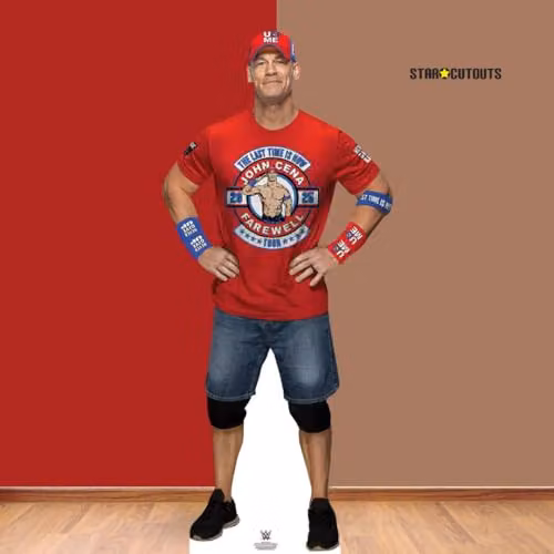 Star Cutouts SC4551 WWE John Cena Farewell Tour Red Shirt Cardboard Cutout for Wrestling Party Decorations and Fan Displays – 3