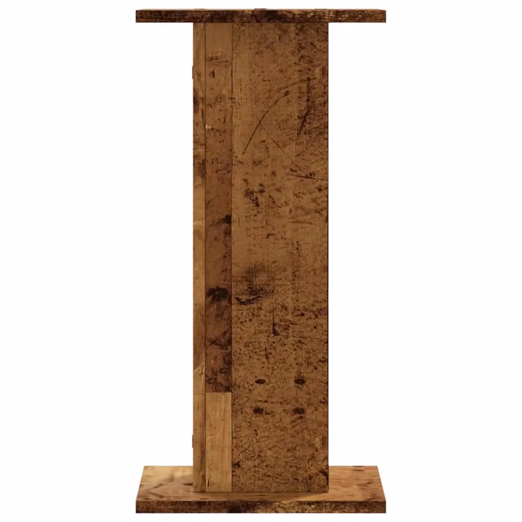 Berkfield Home Set of 2 Rustic Brown Engineered Wood Plant Stands, W/D/H: 30 x 30 x 60 cm – 4