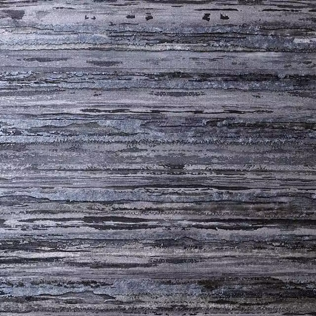 Arthouse Sahara Textured Abstract Striped Wallpaper in Blue, Black and Silver