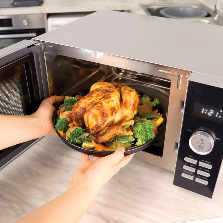 Statesman Digital Combination Microwave with Grill and Convection, 900 W, 30 Litre, Silver