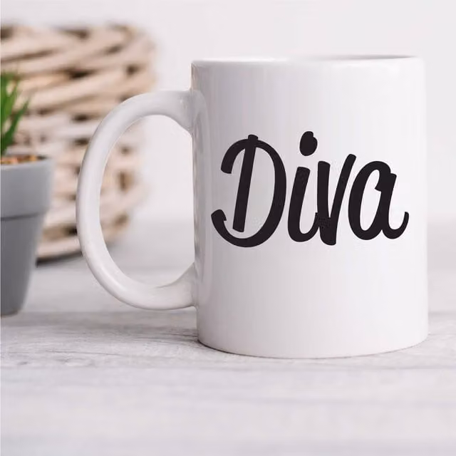 60 Second Makeover Diva Ceramic Mug in White – 1