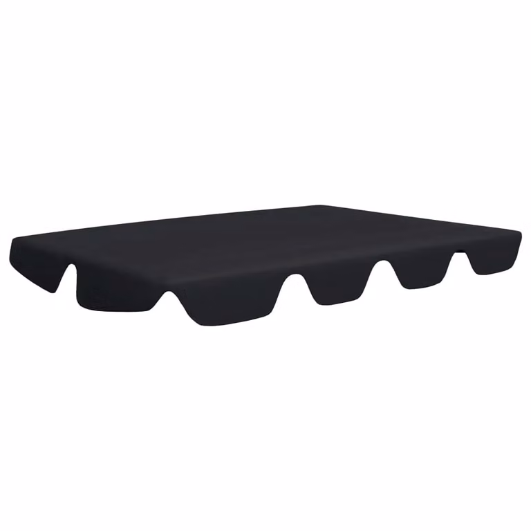 Berkfield Home Replacement PVC-Coated Garden Swing Canopy in Black, W: 150 cm, D: 105 cm, H: 70 cm