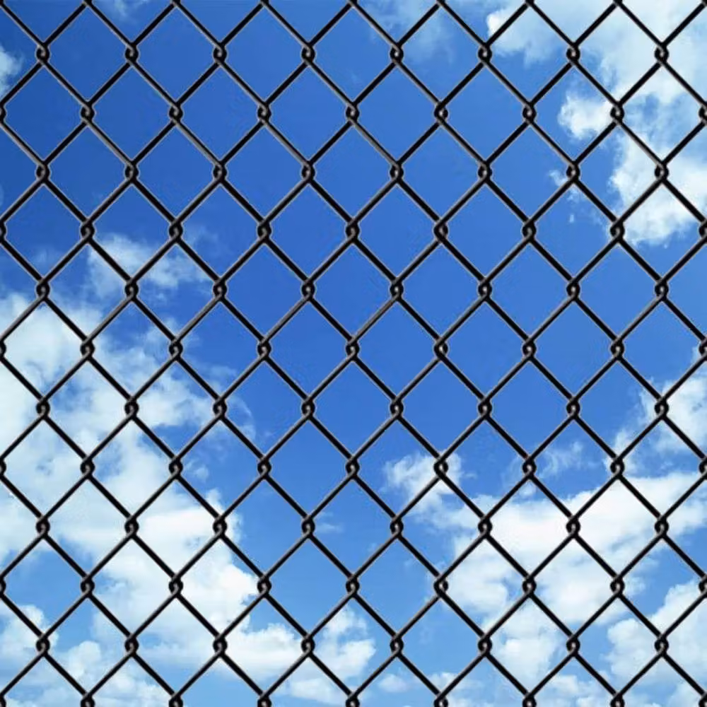 Berkfield Home Grey PVC Coated Steel Chain Link Fence Wire Mesh 25 x 1.5 m – 3