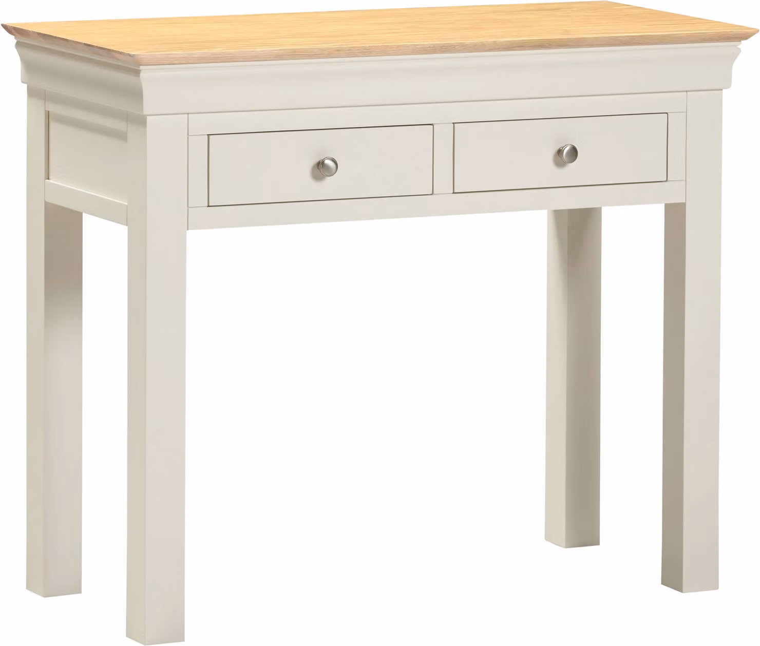 Seconique Bordeaux Ivory and Oak 2 Drawer Console Table – 2