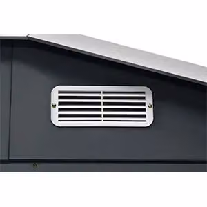Agadon Apex Metal Garden Shed in Matt Dark Grey – 3