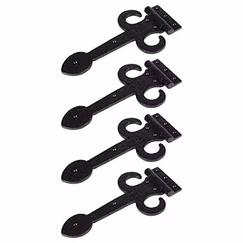 Hammer and Tongs Arrowhead T-Hinge in Matt Black Iron, Pack of 4 – 1