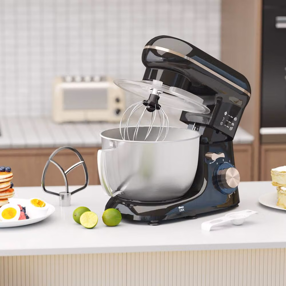 STILVORA Kitchen Stand Mixer 4.5L with 6 Speeds and Pulse Function in Black – 2