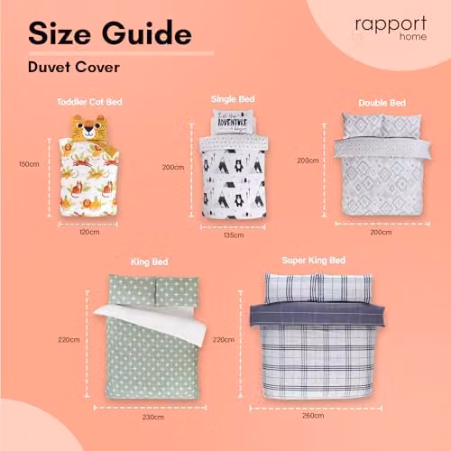 Rapport Home Lomond Check Flannelette Cotton Duvet Cover and Pillowcase Set in Blue, W/D/H: 135 x 200 cm and 50 x 75 cm – 3