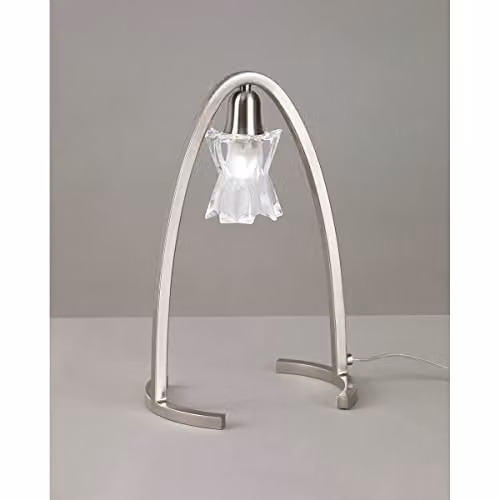 Inspired Netlighting Alaska 1 Light Table Lamp with G9 Bulb in Grey and Silver – 2