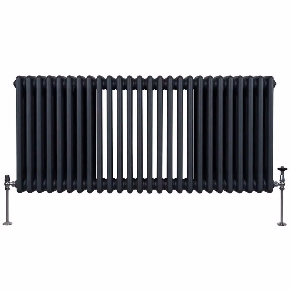Monstershop Traditional 3 Column Steel Radiator in Anthracite Grey, W/D/H: 60.0 x 10.0 x 119.2 cm – 2