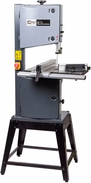 SIP 12 Inch Benchtop Wood Bandsaw in Silver and Grey, H: 30.4 cm – 1