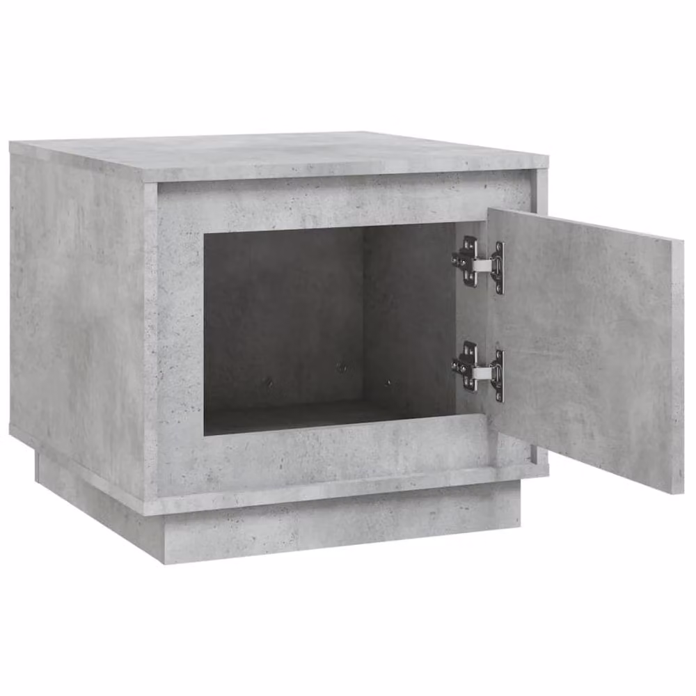 Berkfield Home Coffee Table in Concrete Grey, W/D/H: 51 x 50 x 44 cm – 2