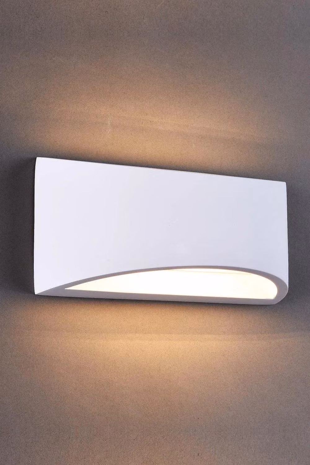 Harper Living White Art Deco Plaster Indoor Up and Down Wall Light – 3