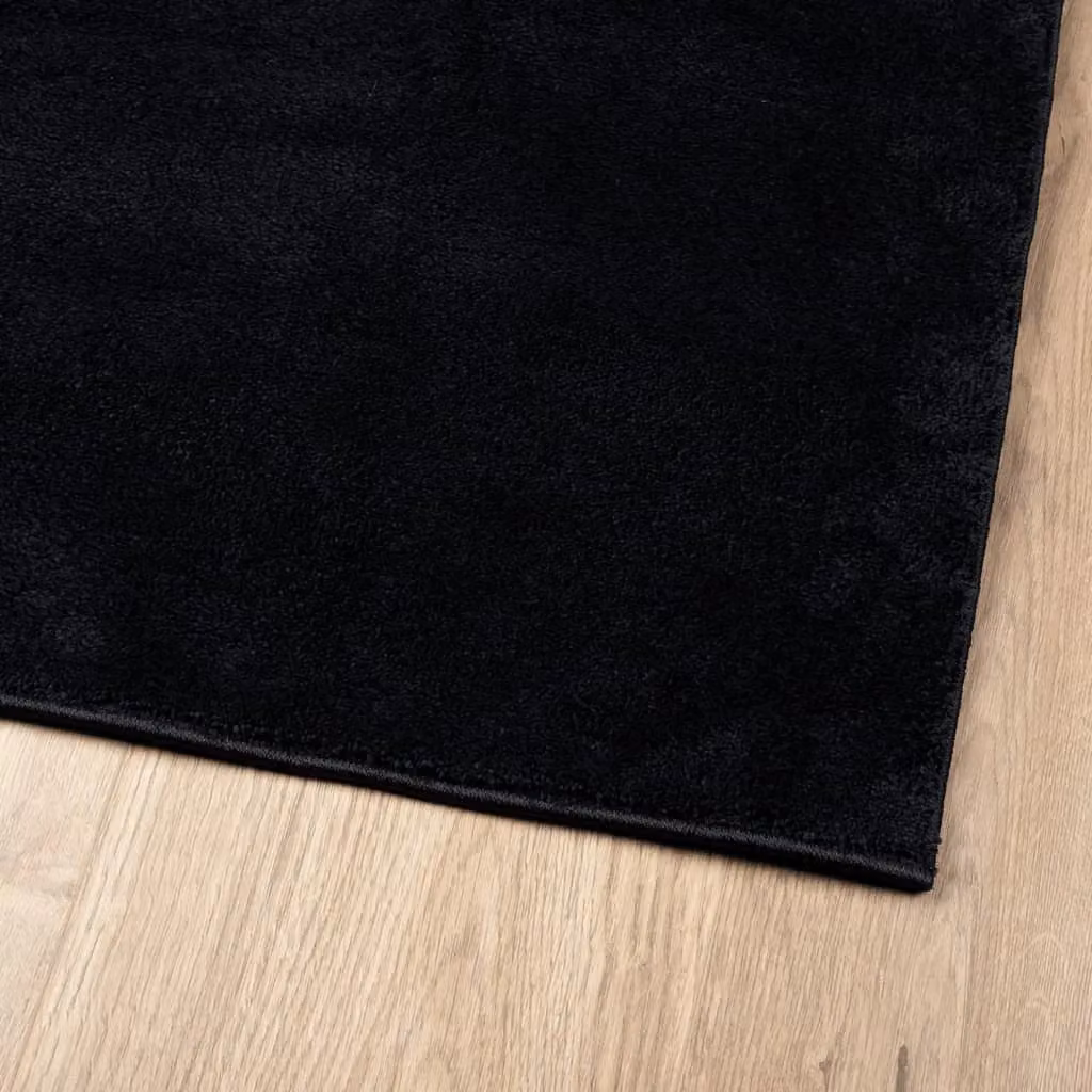 Berkfield Home Oviedo Short Pile Rug, Black, W: 200 cm, D: 280 cm – 4