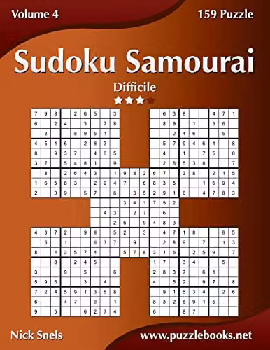 Sudoku Samurai Volume 4: 159 Difficult Puzzles for Adults by Createspace