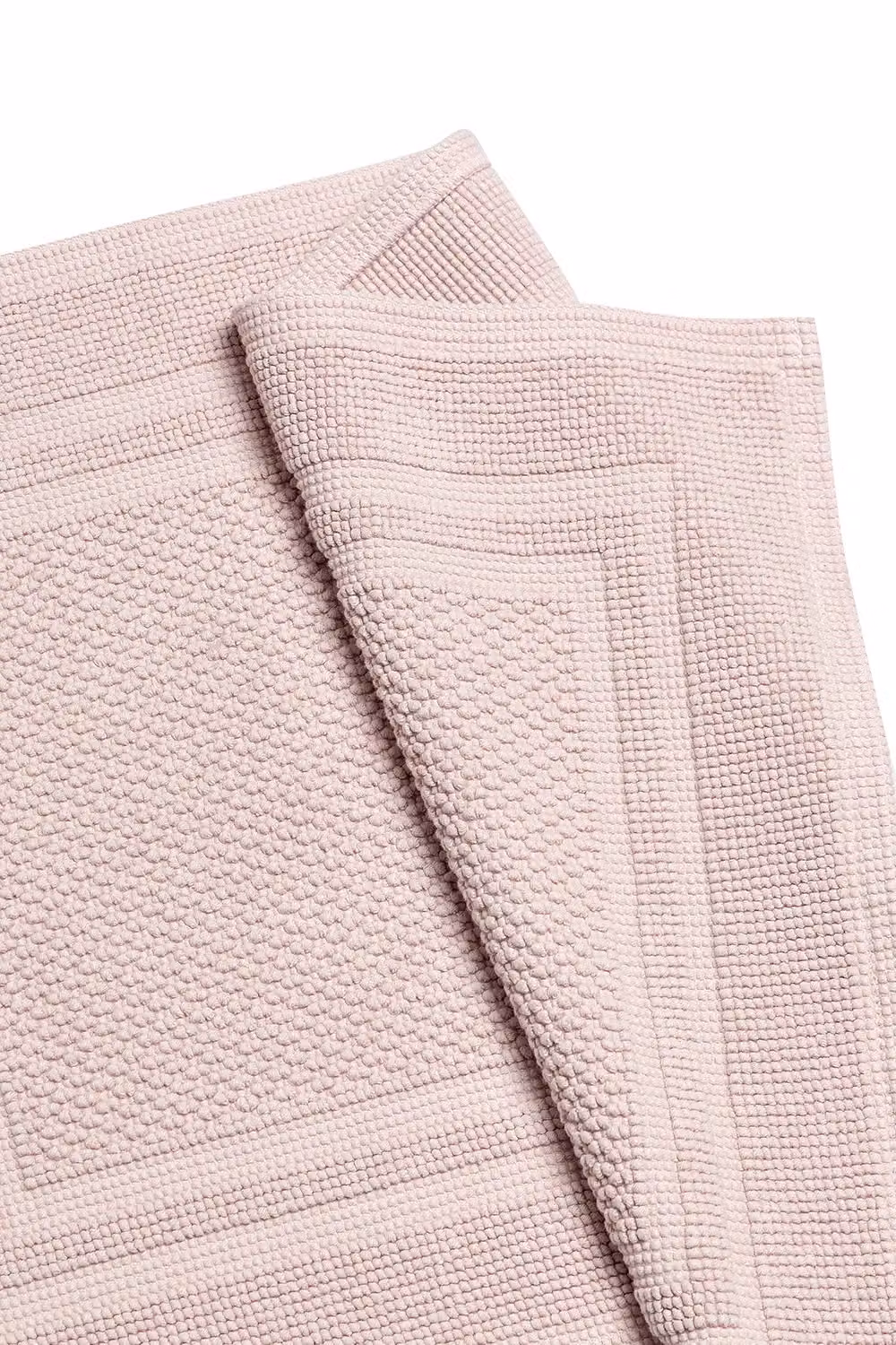 Christy Fina Luxury Heavyweight Woven Cotton Bath Mat in Pink – 2