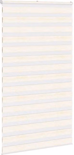 Berkfield Home Elegant Zebra Blind in Marble Beige, W/H: 130 x 200 cm