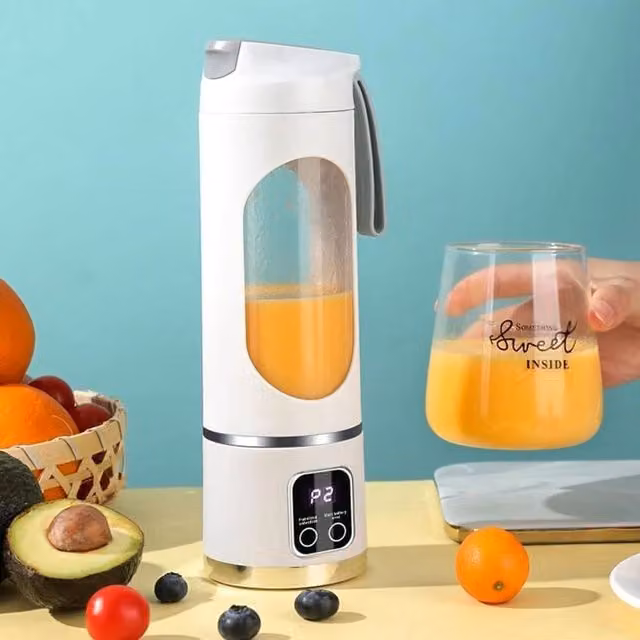 SPETLEK Portable USB Rechargeable Electric Mixer Blender Juicer Cup, 450ml, White