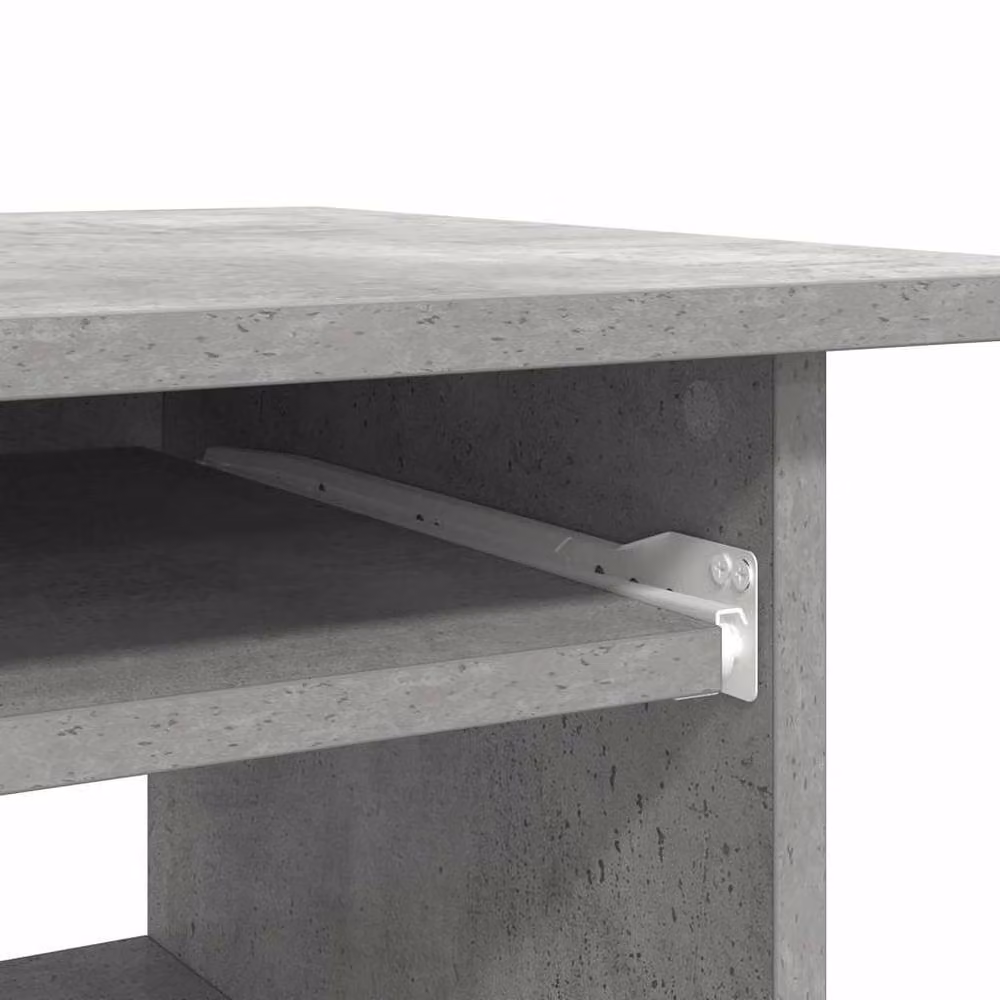 Berkfield Home Modern Computer Desk in Grey, W/D/H: 80 x 45 x 74 cm – 5