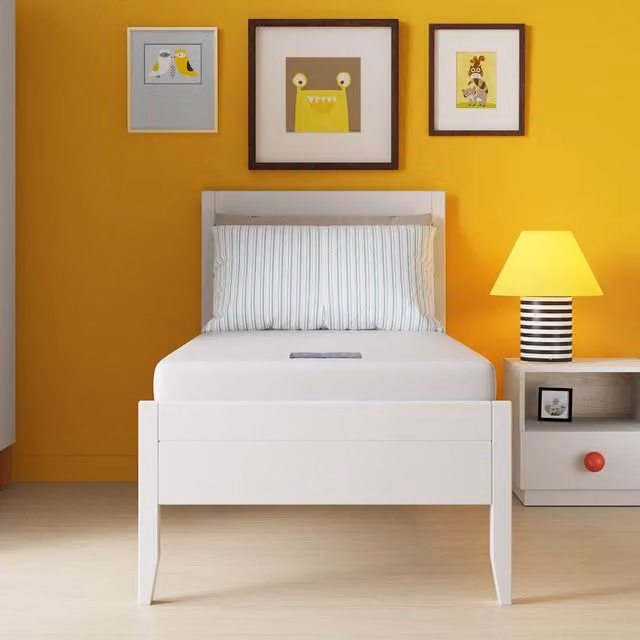 Rest Relax Thrive Kids Trundle Support Foam Mattress, White, W/D/H: 90 x 190 x 10 cm