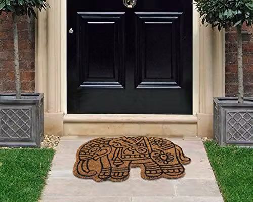 Coco&Coir Royal Jumbo Animal Theme Entrance Door Mat, Brown, W/D/H: 120 x 40 x 1.5 cm – 2