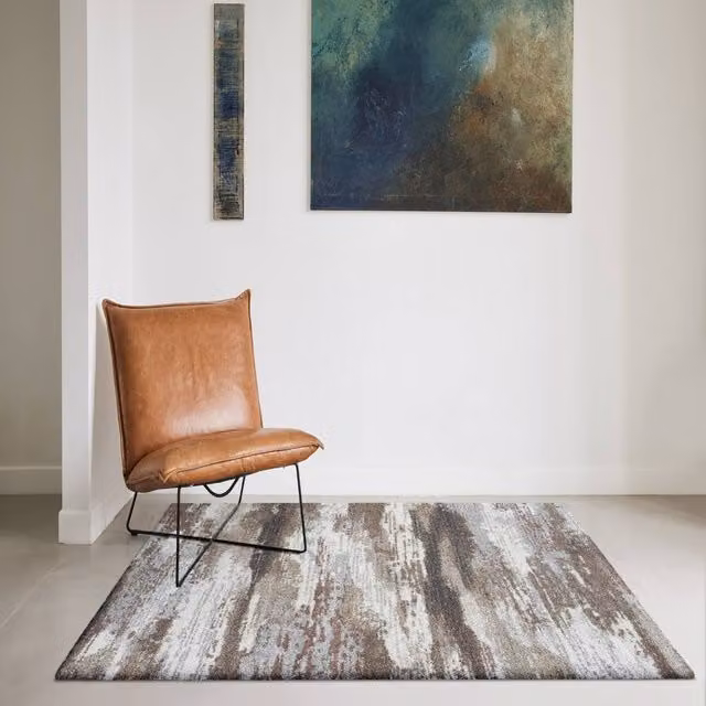 The Rug Shop UK Modern Abstract Grey Area Rug, W: 160 cm, D: 230 cm – 1
