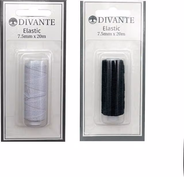 Divante Sewing Elastic for Adults in Black and White