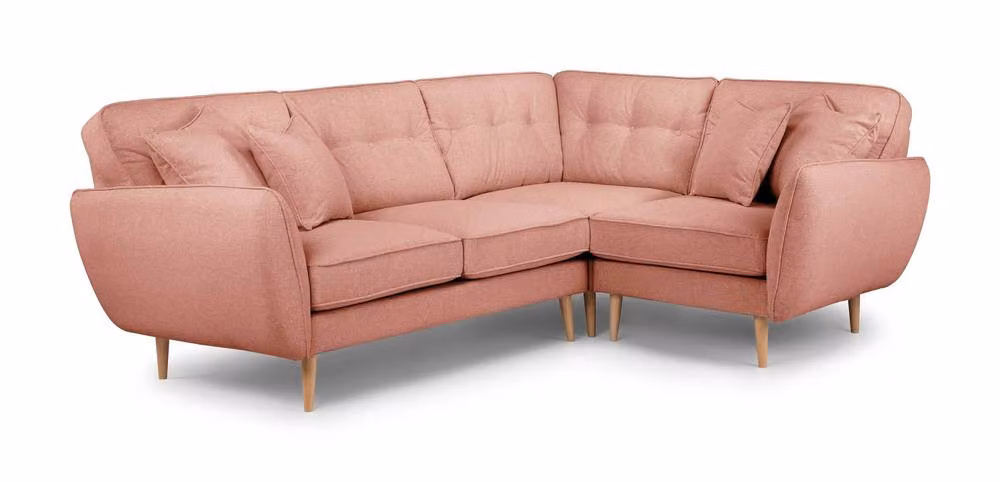 The Great Sofa Company Ailis 2 Corner 1 Faro Coral Upholstered L-Shape Sofa – 2