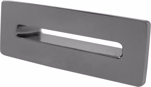 Nes Home Grey Rectangle Basin Overflow Stopper