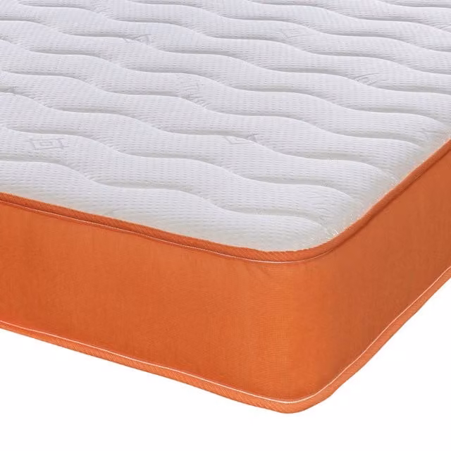 eXtreme Comfort Ltd Cooltouch Essentials Wave Hybrid Spring Mattress, White and Orange, W/D/H: 180 x 200 x 18 cm – 1