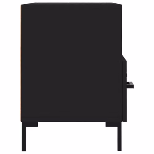 vidaXL Modern Black TV Cabinet with Media Compartments, W/D/H: 80 x 36 x 50 cm – 4