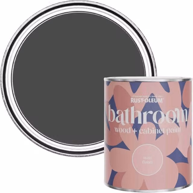 Rust-Oleum Matt Bathroom Wood Cabinet Paint in After Dinner, 750ml