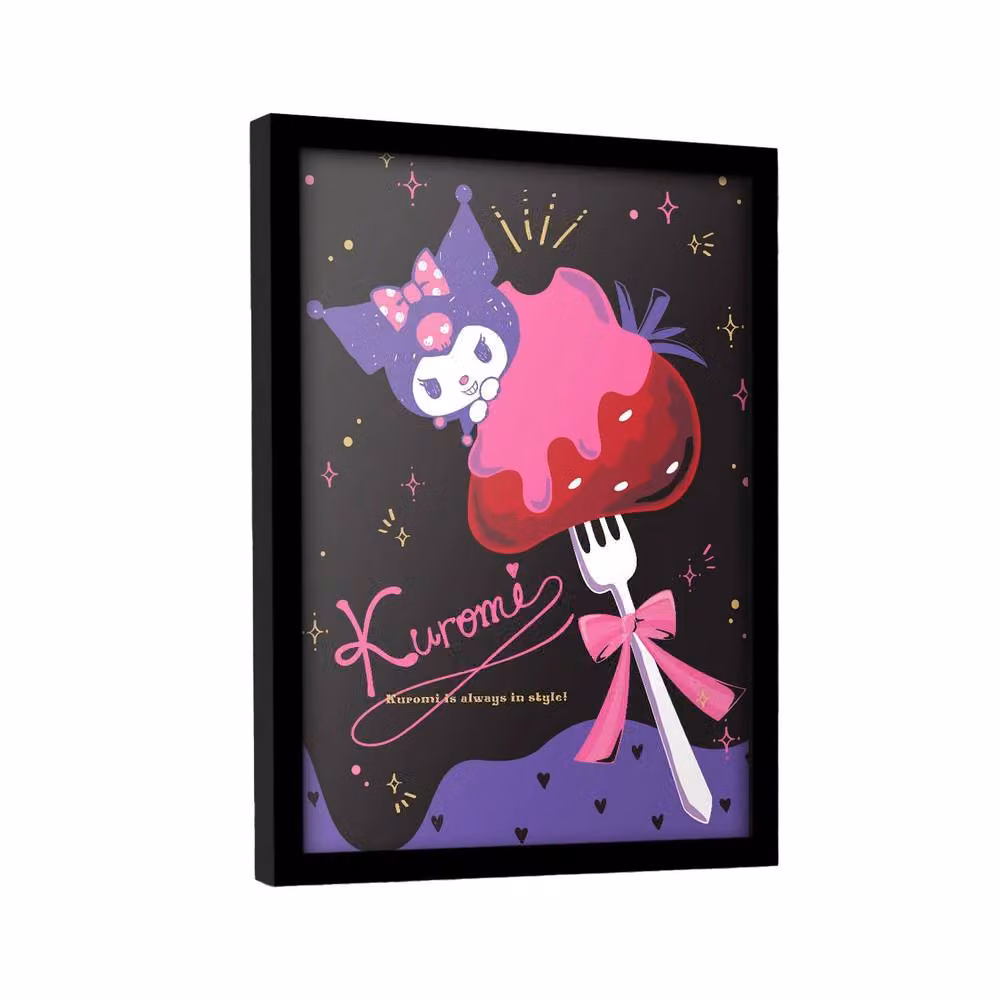 Sanrio Always In Style Multicolour Framed Typography Wall Poster in Black – 2