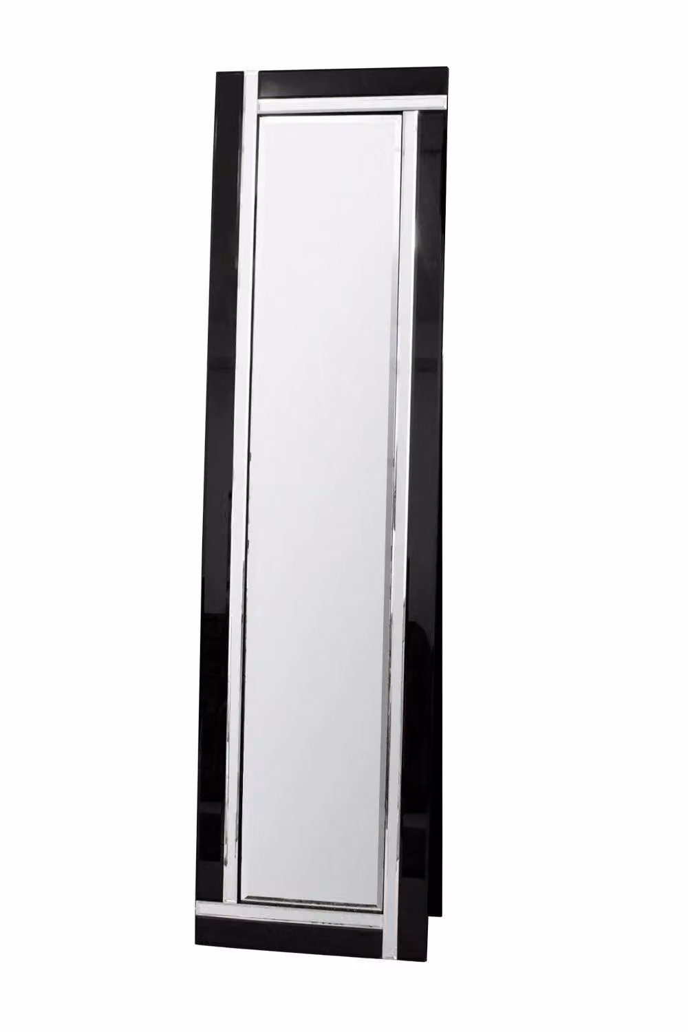 MirrorOutlet Aston Black Venetian Full Length Cheval Mirror, H 150 cm x W 40 cm – 2