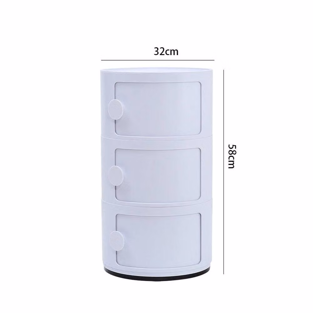 EONLION White 3 Drawer Bedside Cabinet Table – 2