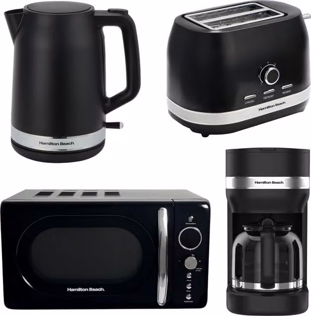 Hamilton Beach Black Kitchen Bundle with Glass and Plastic Components