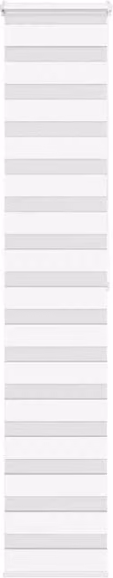 Berkfield Home White Zebra Blind with Striped Polyester Fabric, W: 45 cm, H: 200 cm