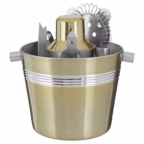 Premier Housewares Gold and Silver Metal Bar Set