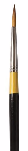 Daler-Rowney System3 Round Acrylic Brush with Synthetic Hair and Short Handle, Size 4, Multicolour – 2