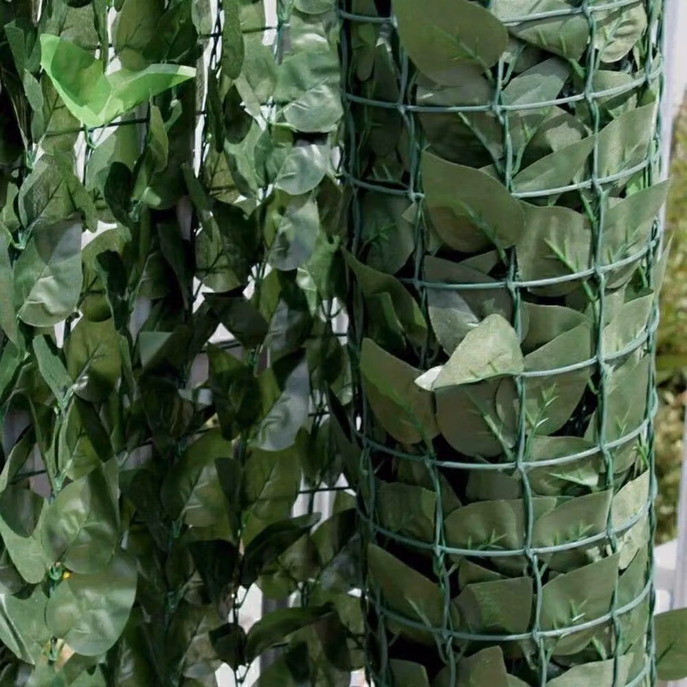 NESTLUNE Artificial Ivy Leaf Garden Fence Hedge, Green, W: 100 cm, H: 15 cm – 3