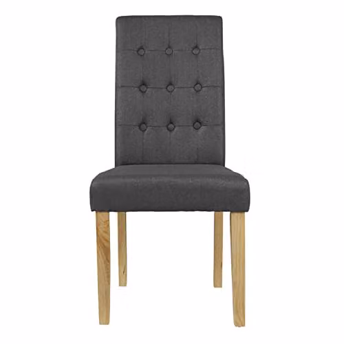 Netfurniture Rewer Fabric Dining Chairs in Grey (Pack of 2) – 2