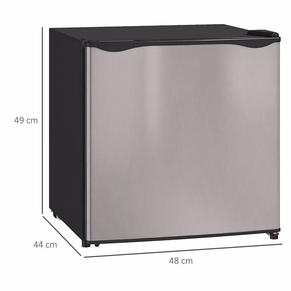 STILVORA 46L Mini Fridge with Chill Box and Reversible Door in Silver – 4