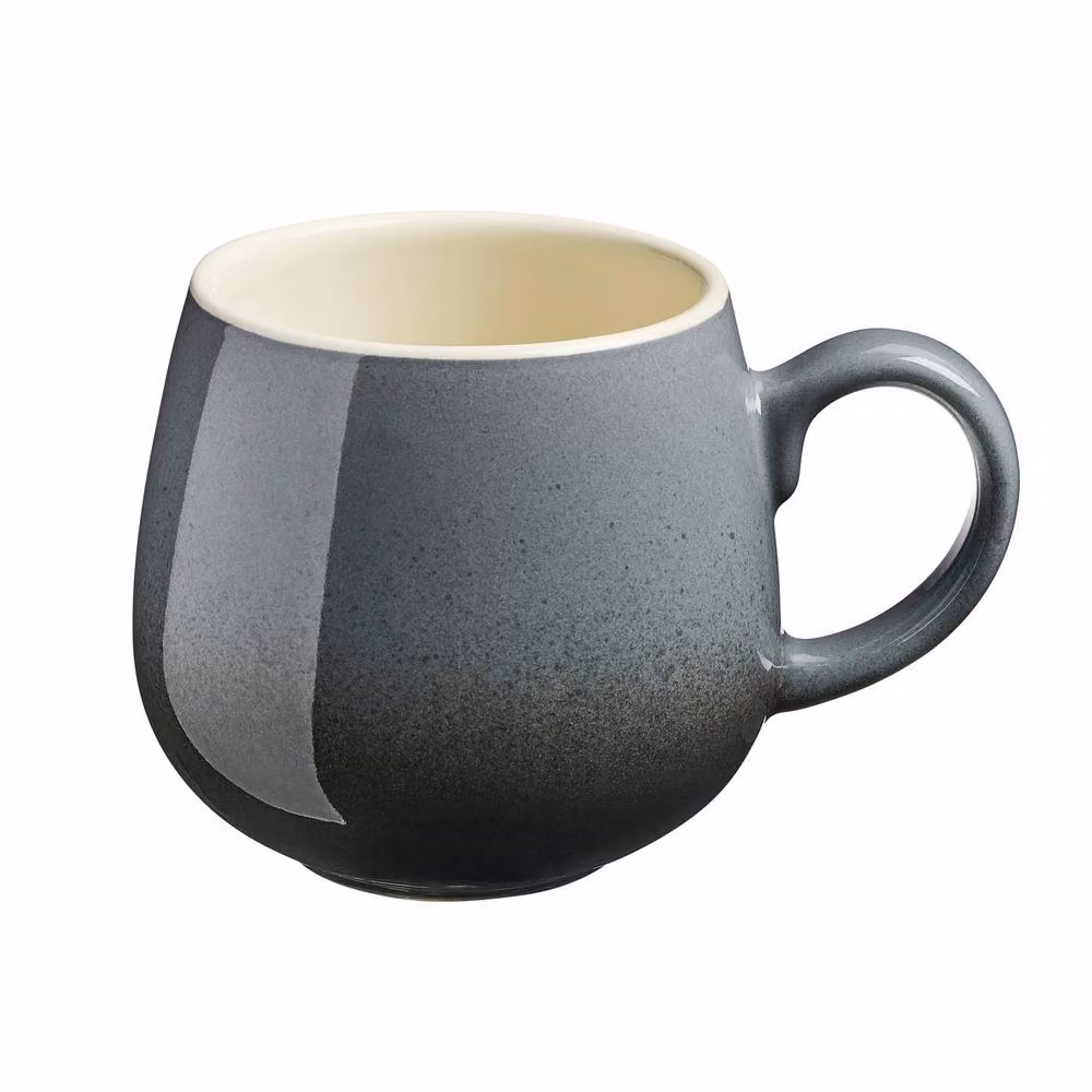 Cooks Professional 4pc Grey Ceramic Stoneware Tea and Coffee Mug Set, 350ml per mug – 2